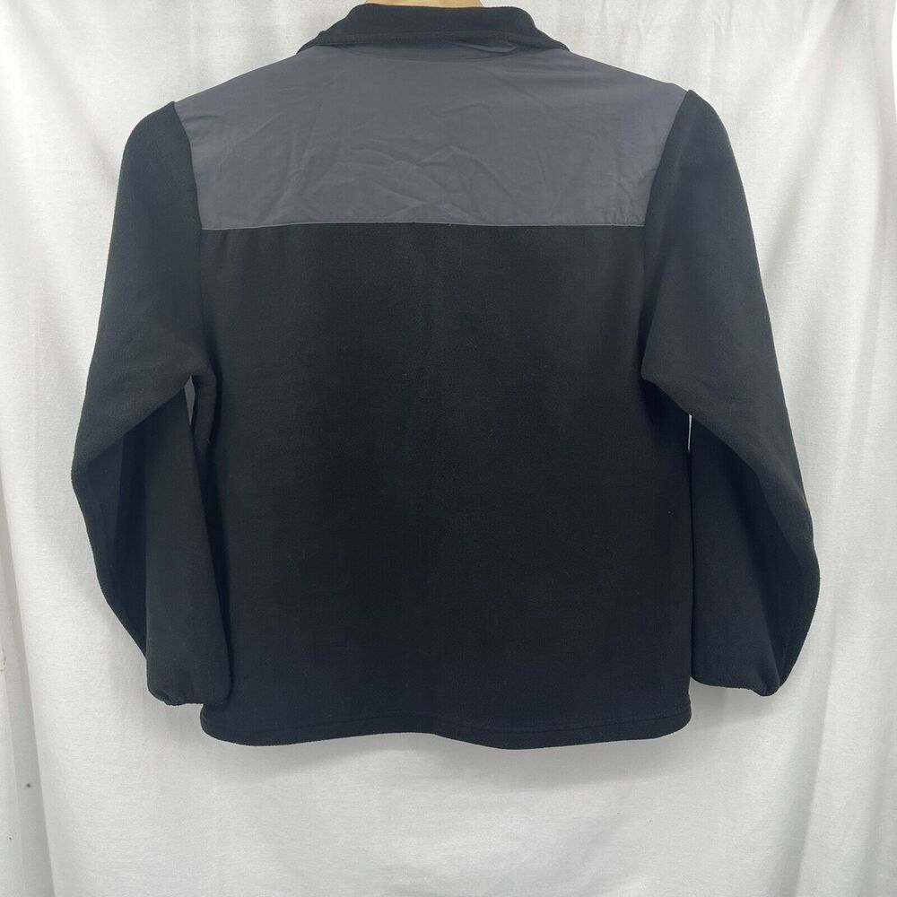 Authentic Walt Disney Parks Mickey Unisex Medium Fleece Jacket Black Gray Zip - Picture 4 of 4